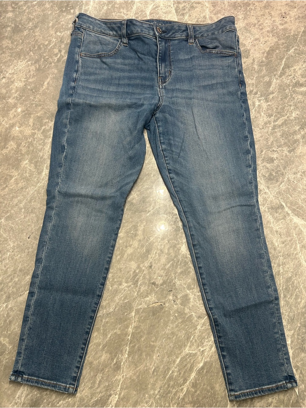 American Eagle Outfitters Mid Blue Stretch Skinny Jeggings
